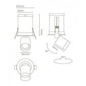 6W LED paviršinis...