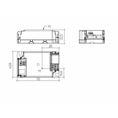 17W LED maitinimo šaltinis...