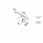 5W LED šviestuvas TUB S A į...