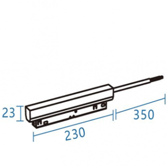 150W magnetinio bėgelio...