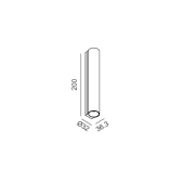 2x3,3W LED sieninis...
