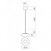 9W LED pakabinamas...