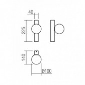 6,3W LED sieninis...