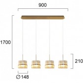 46W LED pakabinamas...