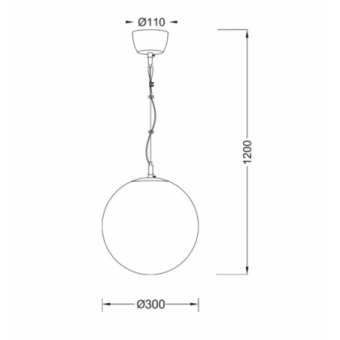 Pakabinamas šviestuvas BALL...