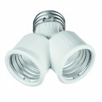 Adapteris E27-2E27