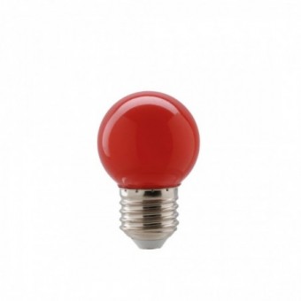 1W LED lemputė, raudona, E27