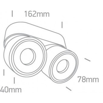 2x8W LED lubinis...