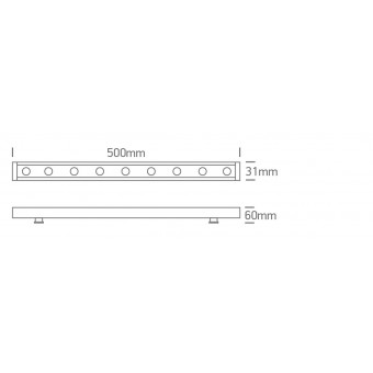 12W LED linijinis fasado...