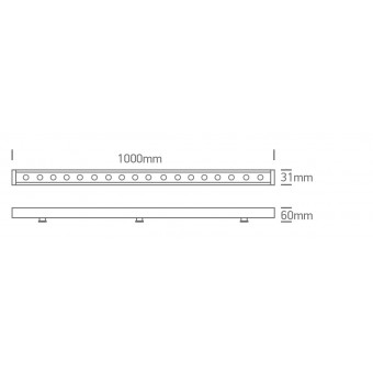 24W LED linijinis fasado...