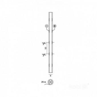 10W/m LED COB juosta...