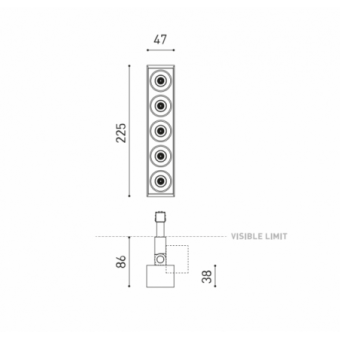 10,5W LED šviestuvas į...