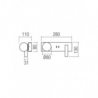 5W + 3W LED sieninis...