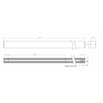 24W LED linijinis...