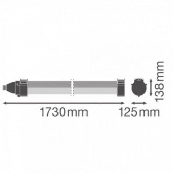38W LED linijinis...