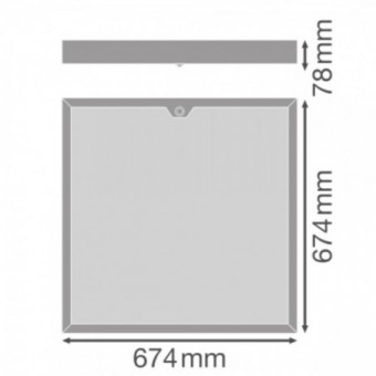 32/27/21W LED panelė su...