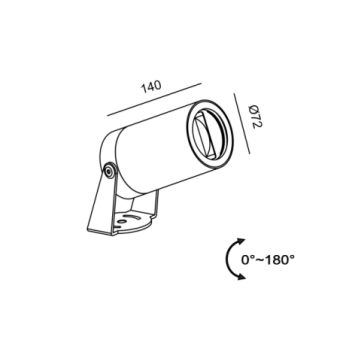 6,3W LED įsmeigiamas lauko...