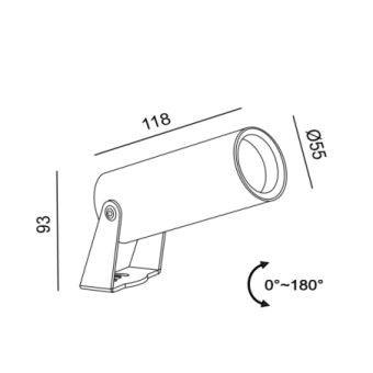 6,3W LED įsmeigiamas lauko...