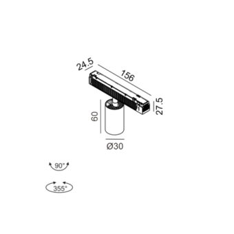 6,3W LED šviestuvas TUB S A...
