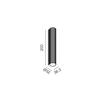 2x3,3W LED sieninis...