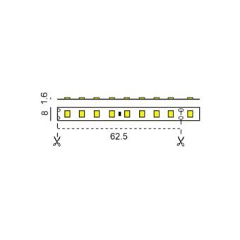 9,6W/m LED juosta,...