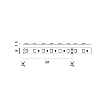 11W/m LED juosta, 120LED/m,...