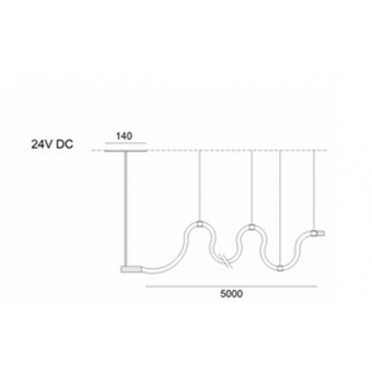 80W LED pakabinamas...