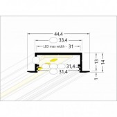 3m LED juostos profilio...
