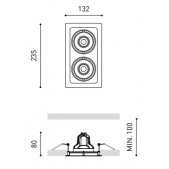 14W LED įleidžiamas...