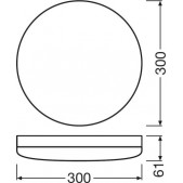 Plafonas COMPACT IK10 24 W...
