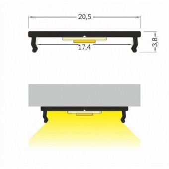 LED juostos profilis FIX16,...