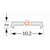 20m LED juostos profilio...
