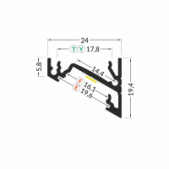 3m LED juostos profilio...
