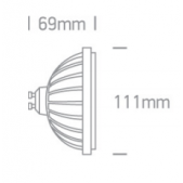 13W LED lemputė, GU10 R111,...