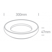 25W LED plafonas, baltas,...