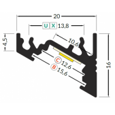 3m LED juostos profilio...
