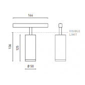 12,6W akcentinis šviestuvas...