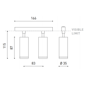 11W dvigubas šviestuvas į...
