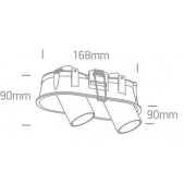 2x6,5W LED įleidžiamas...