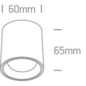 7W LED cilindro formos...
