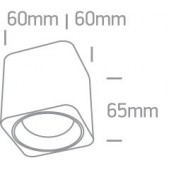 7W LED cilindro formos...