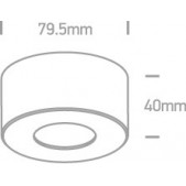 7W LED cilindro formos...