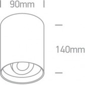 10W LED cilindro formos...