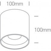 22W LED cilindro formos...