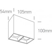 2x7W LED paviršinis...