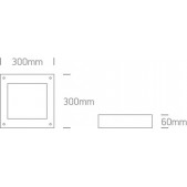 17W LED plafonas, chromo...