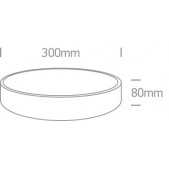 20W LED plafonas, baltas,...
