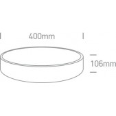 25W LED plafonas, baltas,...