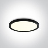 40W LED plafonas, juodas,...