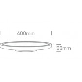 40W LED plafonas, baltas,...